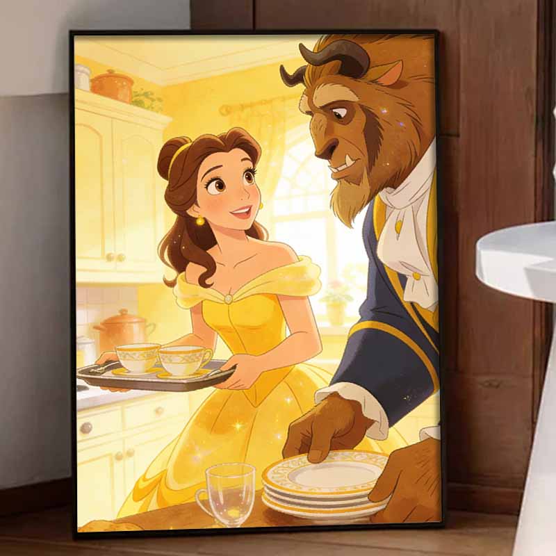 Disney Красавица и Чудовище Алмазная Живопись Арт-Набор Ручная Работа DIY 5D Домашний Декор Подарок