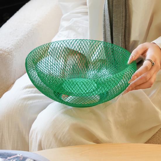 Fruit Plate with Built-in Drainage Holes Bird Nest Design Fruit Basket Kitchen Counter Dining Table Home Decor