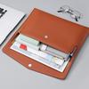 Large Capacity Storage A4 Business Office Document Bag Leather Passbook Envelope Wallet Archive Bag Portable Invoice Bag