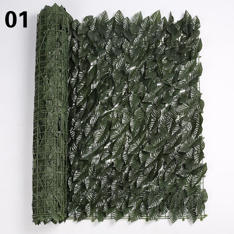 0.5x1/3M Green Wall Fence Faux Ivy Vine Leaf Artificial Leaf Net Garden Fence Patio Decoration