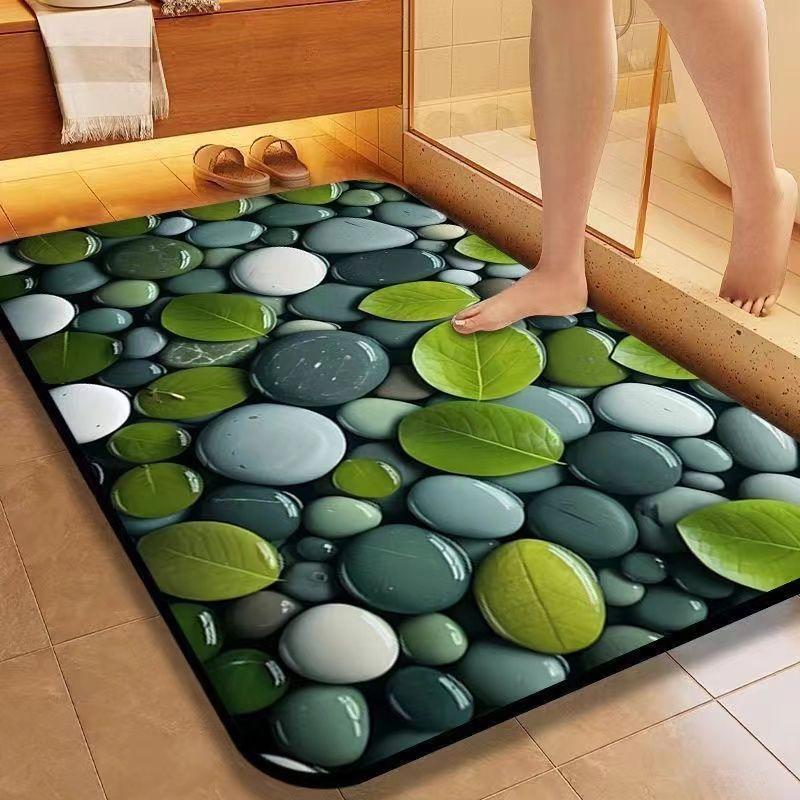 Коврики для ванной комнаты, впитывающие воду, быстросохнущие коврики для ног, впитывающие воду, коврики для туалета, коврики для входа в дом