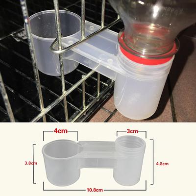 Пластиковая поилка для птиц, кормушка для воды, бутылка для воды, чашка для кошки, курицы, голубя, попугая, хомяка