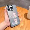Милый C-Мультяшный A-Аксолотль Чехол Для Телефона Для iPhone17,16,15,14,13,12,11 Plus,Pro Max Черный Конфетный Посеребренный Чехол