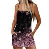 Женский повседневный и модный комбинезон без рукавов с карманами, шорты, комбинезон, шорты