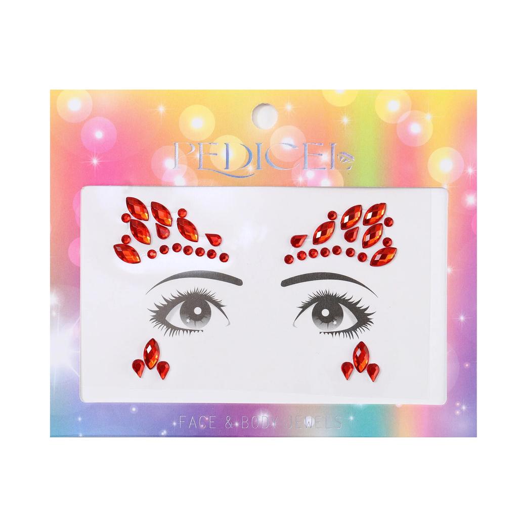 Colourful Kids Makeup Face Stickers Crystal Diamonds Gemstones Girls Women Holiday Glitter Party Self Adhesive Eye Face Tattoos