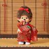 Kuzuki Official Original Kimono Monchhichi Girl Red IPM-11-Z