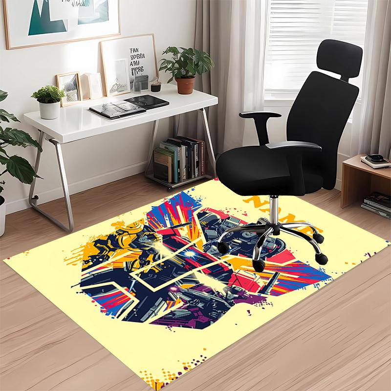 Custom Name Transformers Printed Carpet, for Office Chair Living Room Bedroom Kitchen Room Decor Gifts.