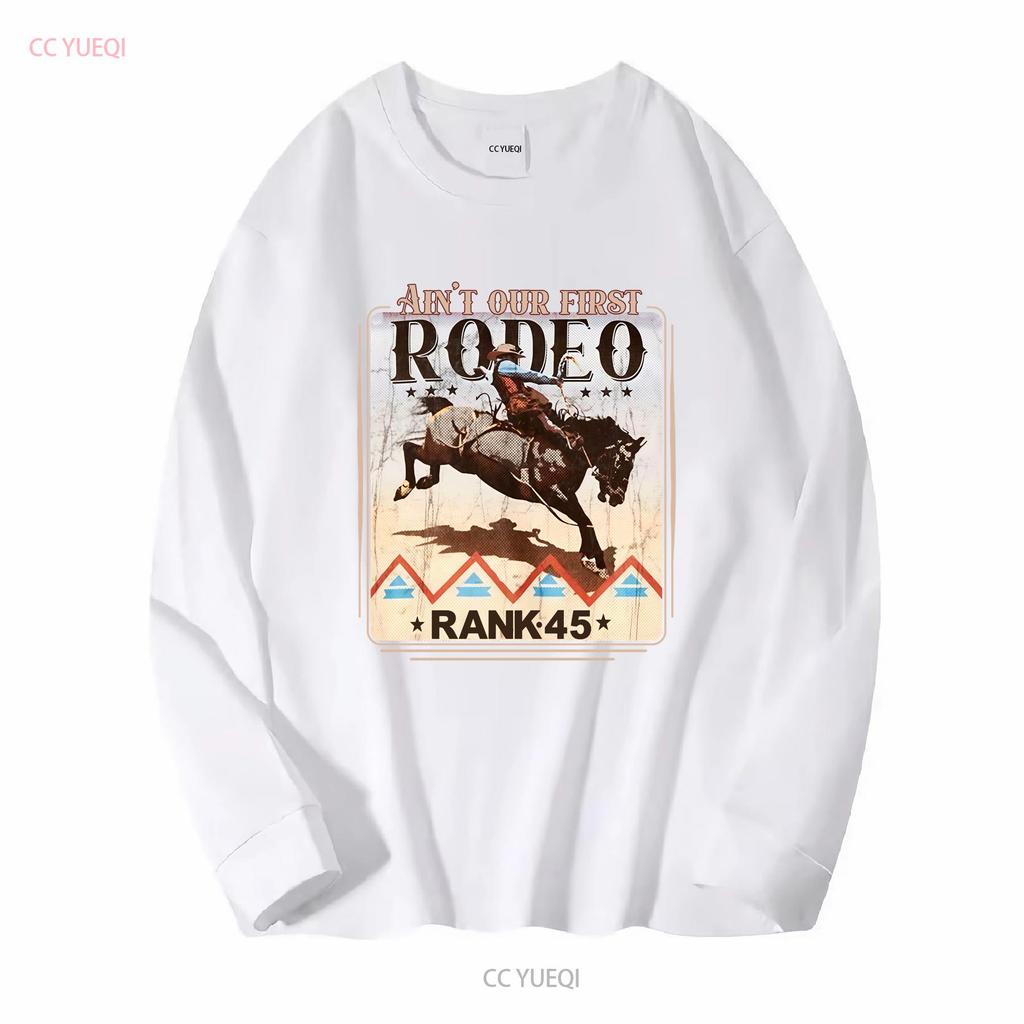 45-е место Мужская футболка Rodeo Revival RMFA24T70 BURG винтажная стираная Унисекс модная Стильная Повседневная Дышащая Удобная