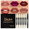 Chestnut Nude Brown Lip Liner and Lipstick Set Kit for Women Matte Lips Kit with Lip Liner Lip Stains Long Lasting Waterproof