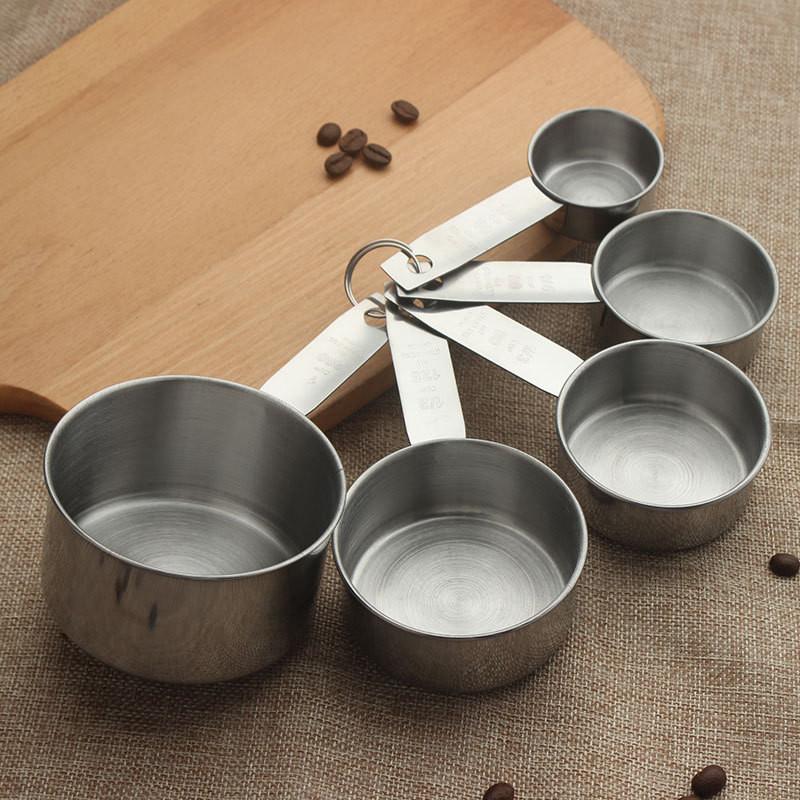 Steel Versatile Stainless Measuring Cups And Spoons Set For Baking Coffee And Sweet Treats