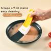 Аксессуар для чистки кастрюль, гибкий для мытья кастрюль, высокотемпературные 2 шт., приспособления для выпечки, прочный силиконовый скребок для масляных пятен, инструмент для очистки, аксессуар