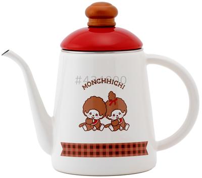 Кофейник Fuji Enamel Monchhichi Check 11 см MNC-11CP