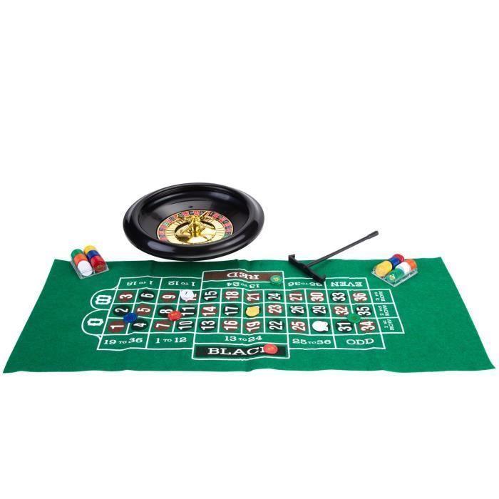 Set de jeu de casino - Engelhart - Roulette 12'' et Black Jack - Mixte - A partir de 14 ans