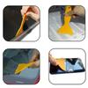 10pcs Mini Car Film Wrap Scraper Tools Yellow Hard Sticker Smoothing Triangle Squeegee Car Window Vinyl Wrap Film Tools