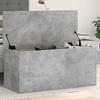 VidaXL Storage Box Concrete Grey 100x42x46 Cm Engineered Wood, Blanket Box, Storage Chest, Box of 840663