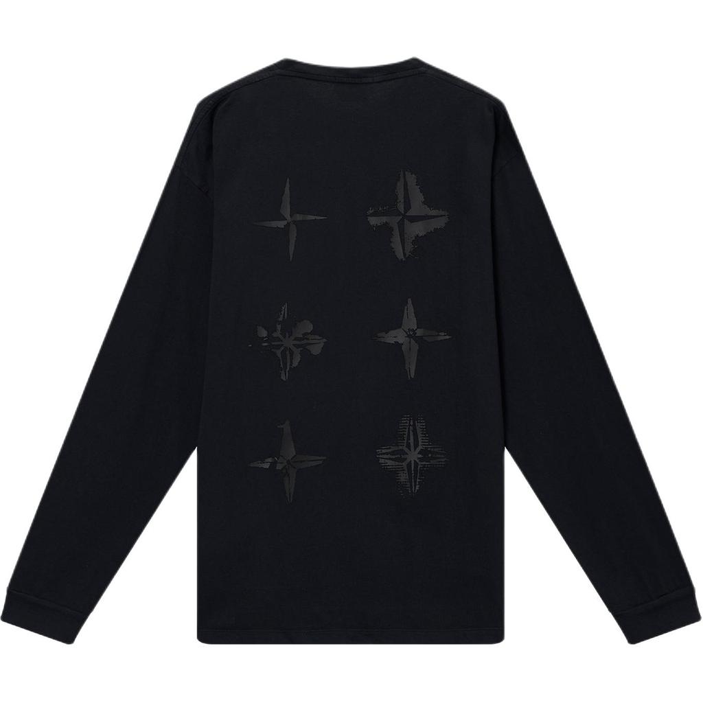 STONE ISLAND Универсальный мягкий простой свитшот с длинным рукавом мужской свитшот 74152ML82.V0020