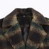 Womens Elegant Turn-Down Collar Coat Lightweight Outerwear Regular Fit Long Sleeve Single-Breasted