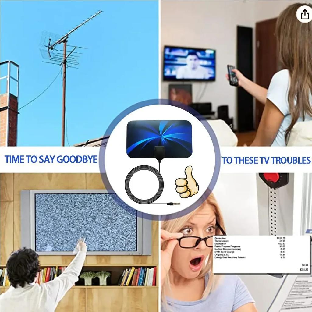 Цифровая телевизионная комнатная антенна Ground Wave Mini HDTV антенна HDTVT2 антенна для автомобиля антенна для путешествий на автофургоне Smart TV