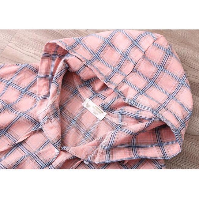 Солнцезащитные рубашки, женские свободные топы в клетку с капюшоном и длинными рукавами, тонкие пальто, кардиганы