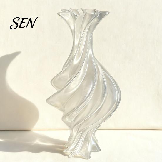 Современная витая цветочная ваза, 3D-печатная декоративная художественная минималистичная центральная композиция для стола с цветами, искусственными растениями, эстетичный декор для спальни