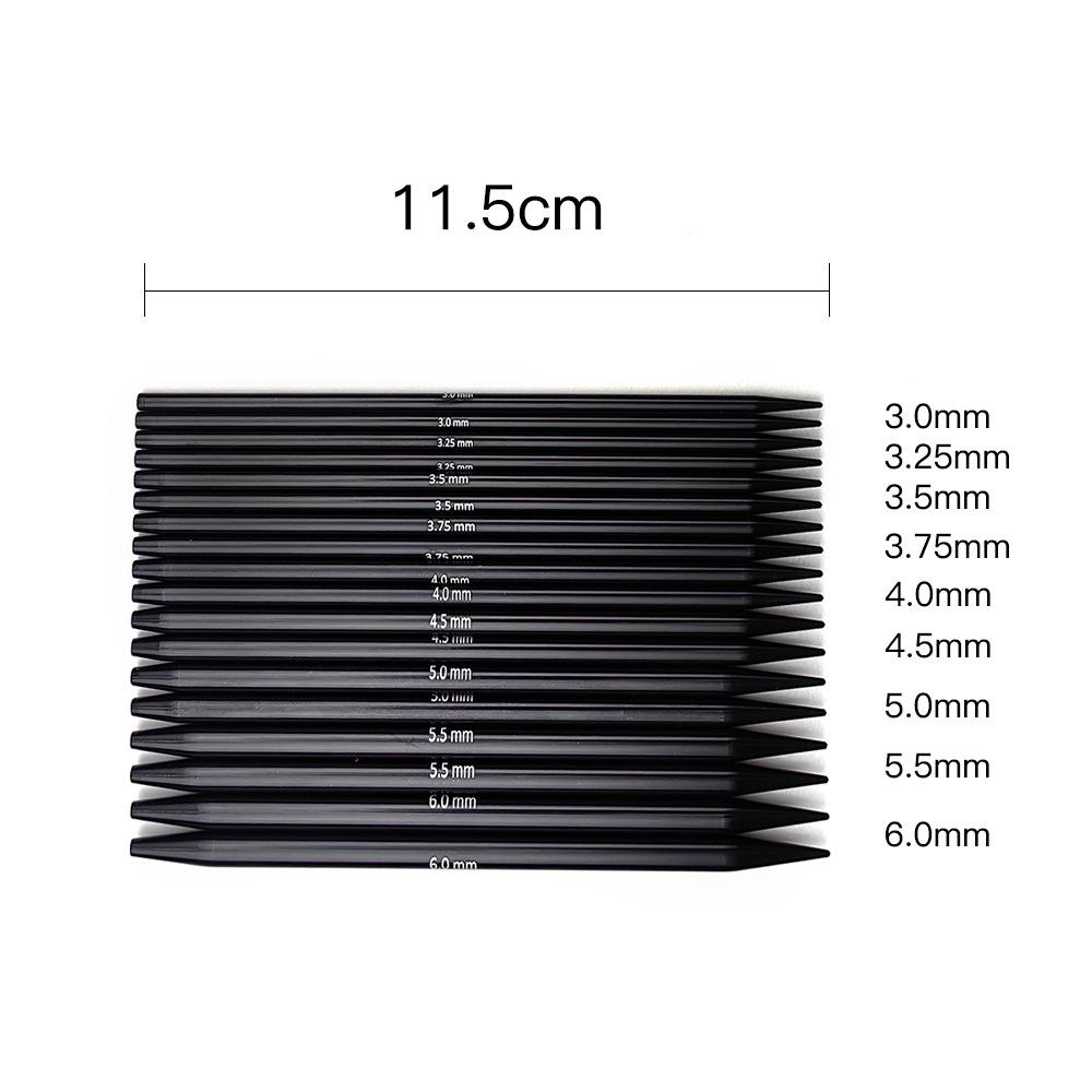 3,0-6,0 мм спицы для вязания съемные черное дерево 1 набор крючков для вязания спицы для рукоделия удобная ручка для шарфов своими руками Glo