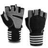 Workout Gloves for Men Women Exercise Weight Lifting Gloves Wrist Wraps Support Gym Fingerless Grip Right for Dumbbell Cycling