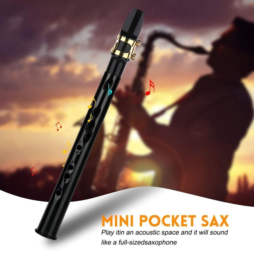 Mini Portable Saxophone Lightweight Woodwind Instrument Pocket Saxophone  Beginner Musicians