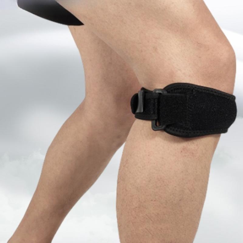 2 шт. Спортивный наколенник-бандаж на коленную чашечку, ремешок, наколенники, поддержка колена, защитная накладка, протектор для баскетбола, волейбола