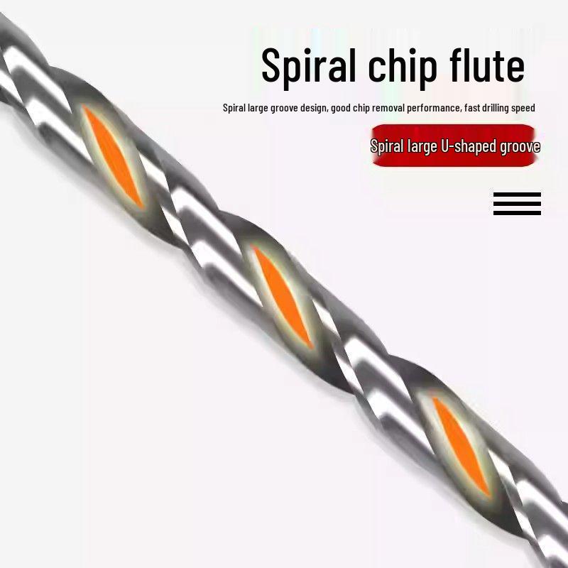 Сверло по металлу со спиралью, очень длинное 5060 см, 500 мм, из быстрорежущей стали, с цилиндрическим хвостовиком, для глубокого сверления в нержавеющей стали, дереве, 468 Серия Industrial.