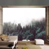Фотообои 3D Туманный лесной пейзаж фрески Гостиная Телевизор Диван Спальня Абстрактное искусство Обои Papel De Parede 3 D
