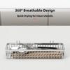 Stainless Steel Hanging Cutlery Holder Silver with Hook Cutlery Drainer Rack Space Saving Rust Proof