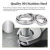 1000PCS 304 Stainless Steel Metric Split Lock Washer Set Gasket Spacer Assortment Set  Industrial