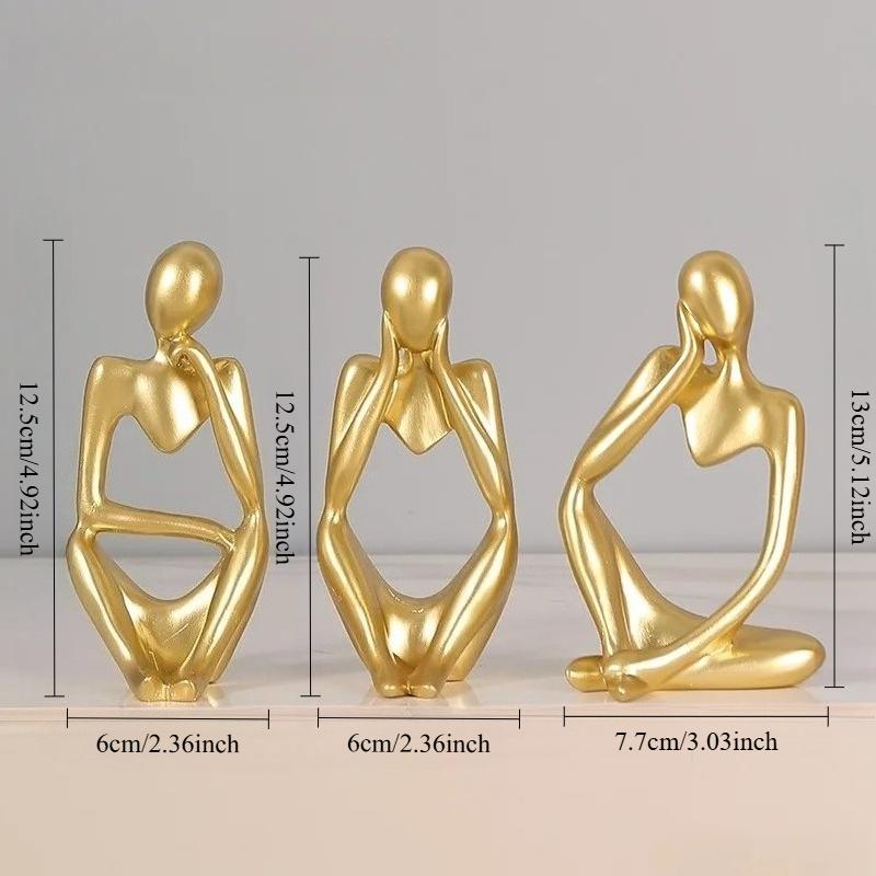 1pc, Character Art Ornaments, Creative and Abstract Resin Decorations, Suitable for Living Room TVs and Model Room Tabletops.