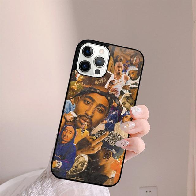 Чехол для телефона 2Pac Tupac Shakur Rap Рэпер Для iPhone 17 Air 14 15 16 16e 13 12 Max Чехол Для Apple 11 Pro Max Plus Coque