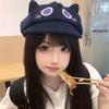Бродяга Genshin Сказочный Кот Ухо Мультяшная Восьмиугольная Беретка для Женщин - Милая, Сладкая и Лицесужающая Универсальная Шляпа