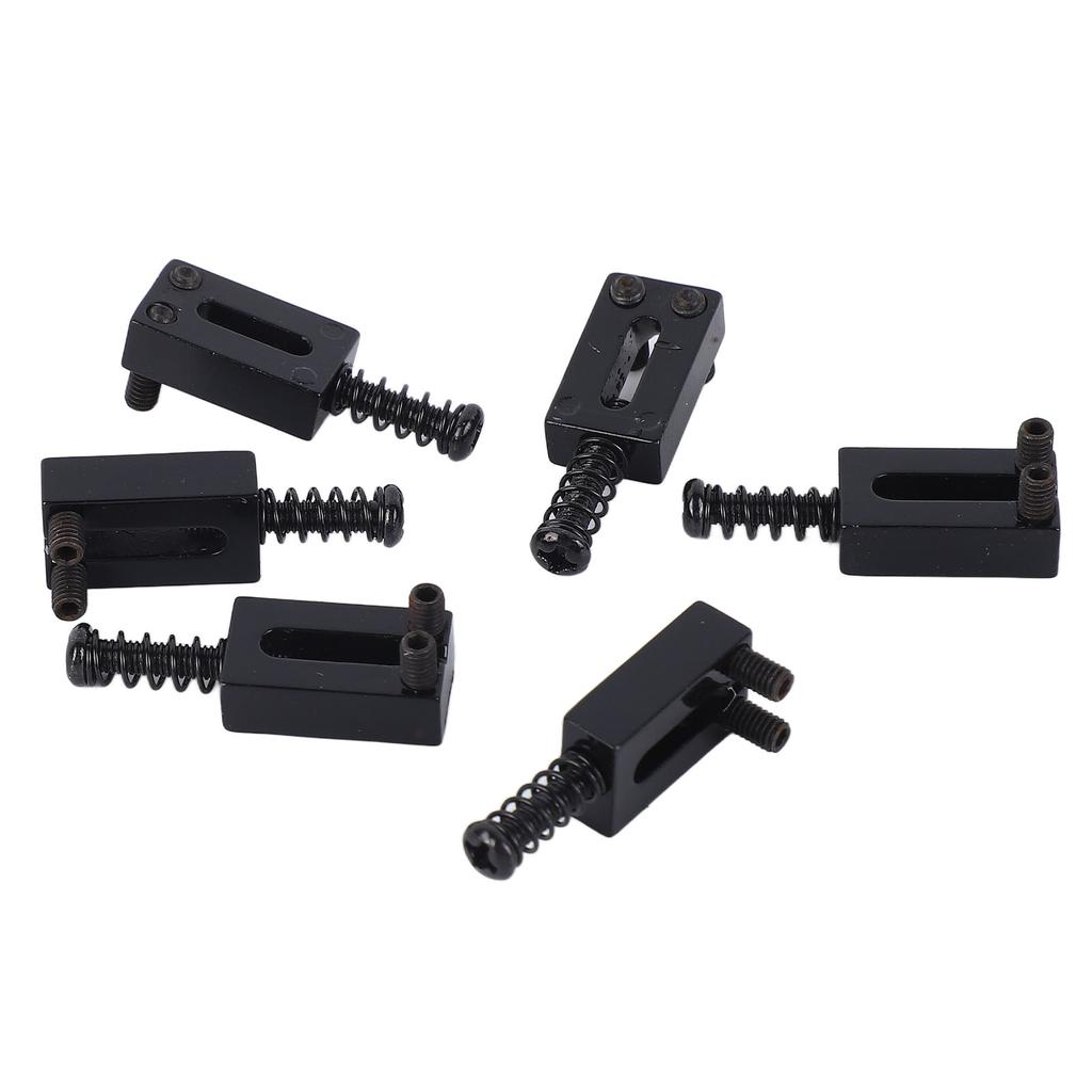 6 шт. Седла для бриджа электрогитары стандартные из цинкового сплава гитарные тремоло бридж роликовые седла для