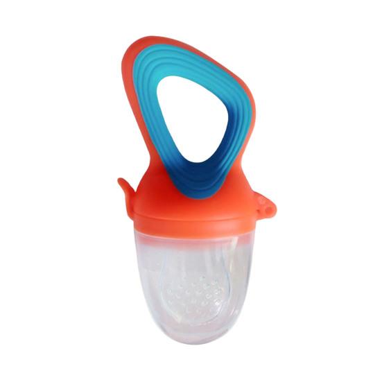 Infant Complementary Food Feeder Silicone Baby Fruit Pacifier, Self Feeding And Teething Easy Grip Teether Relief Toy, to Hold Seamless Odorless