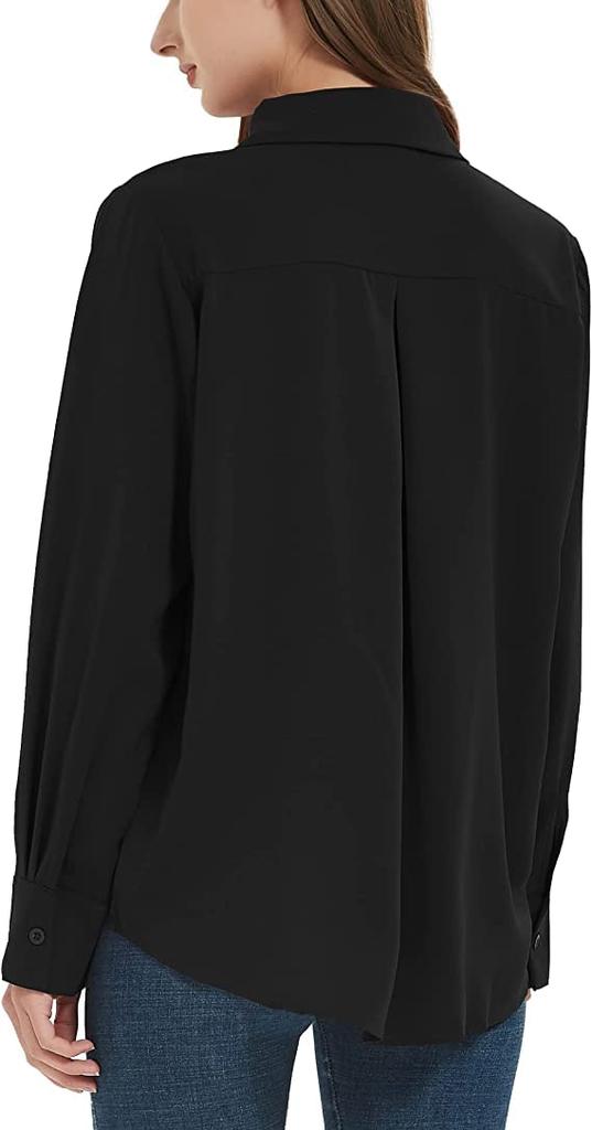 SPRING SEAON Shirt Loose Long Plus Casual Everyday Size L Women's Blouse, Soft, No-Iron, Fit, Sleeve, Sizes, Fashion, Commuting, Wear, Breathable,