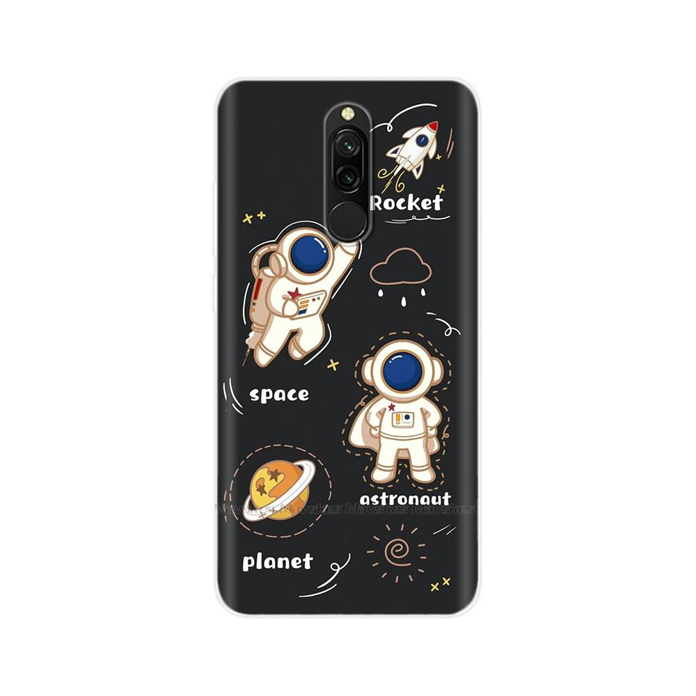 Чехол для Redmi 8 8A Pro, ТПУ Силикон, Ударопрочный, Чехол с Кошкой для Телефона, Для Redmi 8 8A 7 7A redmi7, Прозрачный, Печать, Мягкий