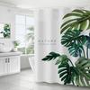 Водонепроницаемая занавеска для душа с крючками, изысканный узор, быстросохнущие растения, принт, занавеска для душа, украшение, принадлежности для ванной комнаты