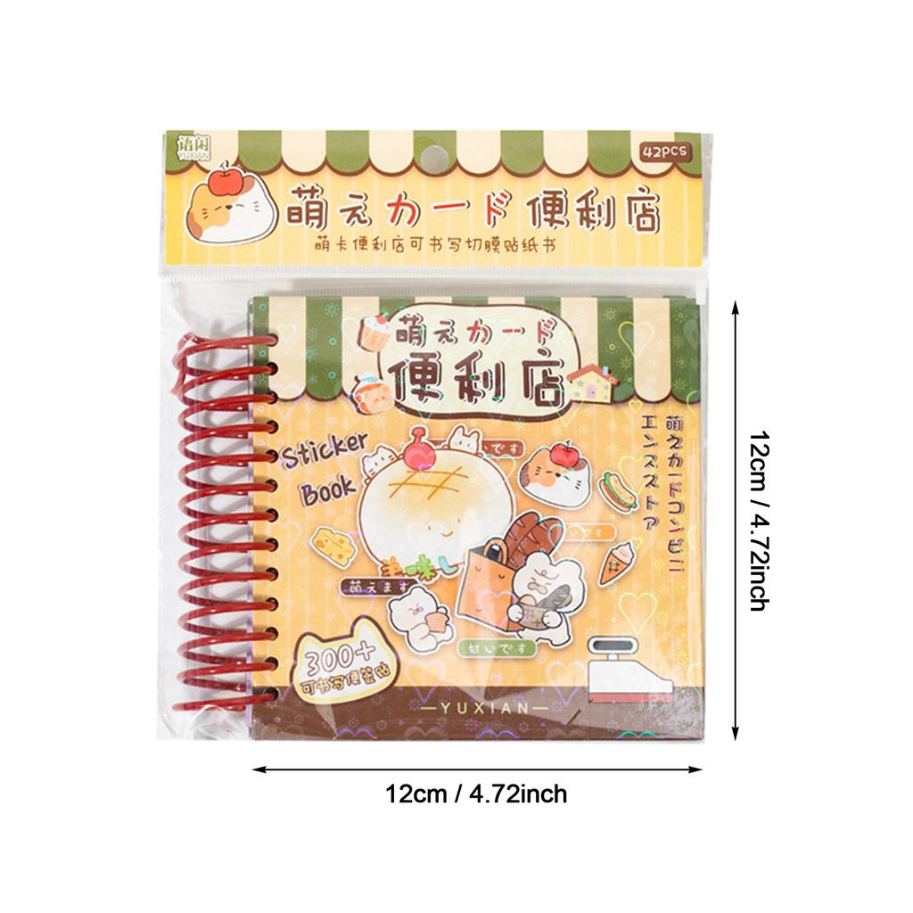 Милая книга с мультяшными наклейками, на которой можно писать, забавная, для DIY, декоративная наклейка для скрапбукинга, журналов, художественных проектов