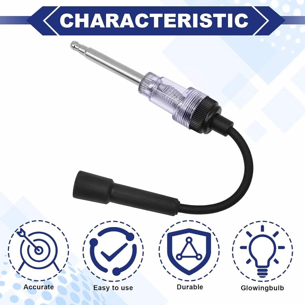 2023 Repair Tools Ignition System Coil Engine Test Car Spark Plug Tester In-Line Igniton Spark Tester Autos Diagnostic Test Tool