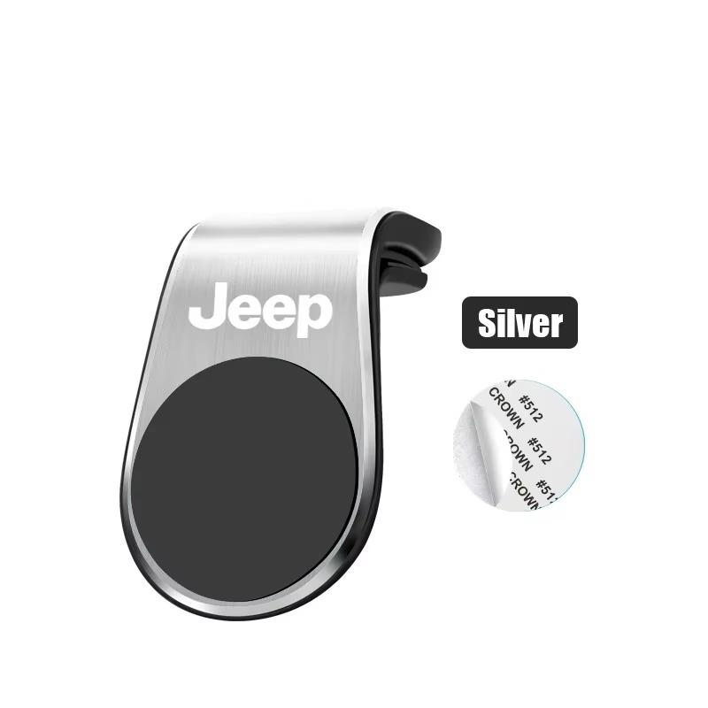 Car Phone Mount for Jeep Renegade Wrangler JK JL Grand Cherokee Compass Patriot Commander Metal Magnetic Air Vent Phone Holder ALN1