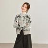 Женский кардиган с жаккардовым узором Fair Isle, 100% шерсть