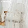 1 шт. NAPEARL, французская элегантная однотонная прозрачная занавеска, вязаная кружевная удобная прозрачная занавеска для гостиной, спальни, балкона, домашний декор