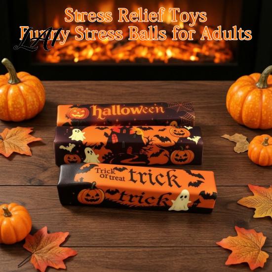 Sensory Fidget Toys for Anxiety Halloween Butter Stick Squeeze Toy Slow Rising Realistic Fun Office Desk Accessories Relief Kids Adults Unique Gift
