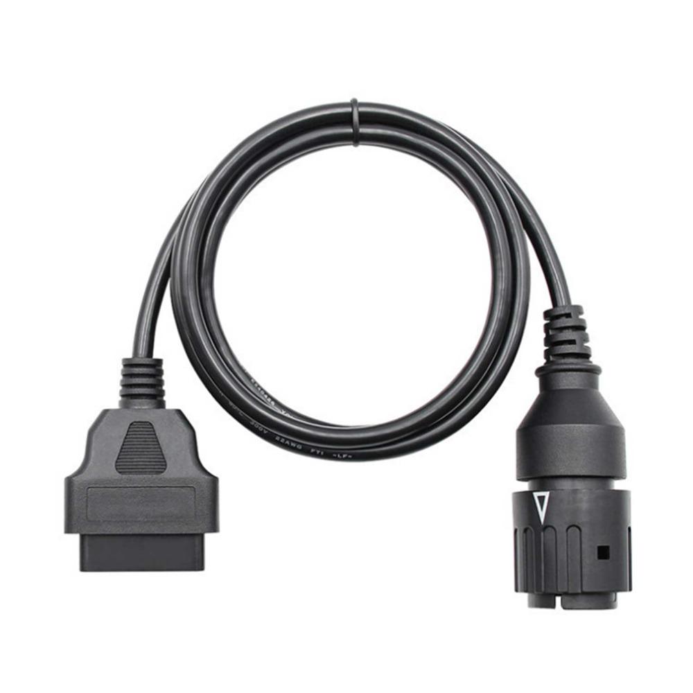 ABS & Metal Motorcycle OBD Cable Black Motorcycle Diagnostic Adapter Motorcycle Repair