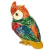 Crystal Owl Figurine Trinket Box Portable Jewelry Sotrage Organizer Home Decorative Handicraft