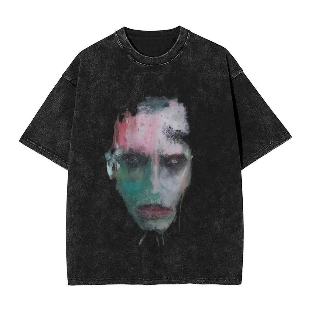 Футболка Marilyn Manson Antichrist Superstar с зеленым готическим текстом, темная гранж-эстетика, уличная одежда, унисекс, хлопковый топ