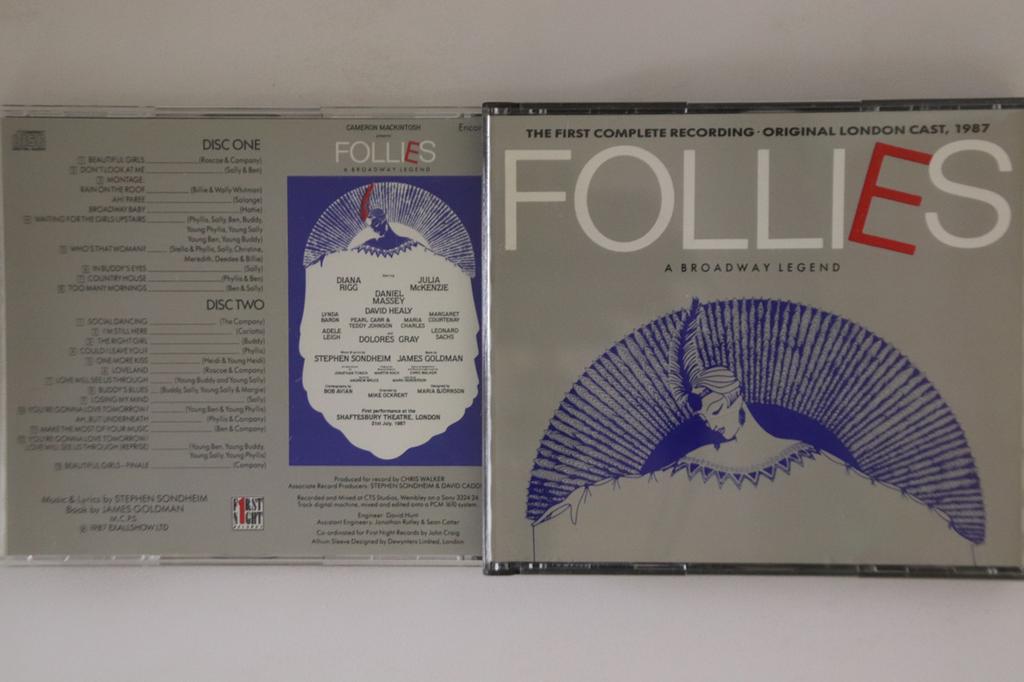CD OST - Follies - A Broadway Legend ENCORECD3 FIRST NIGHT 1987 UK Soundtracks & Musicals Used
